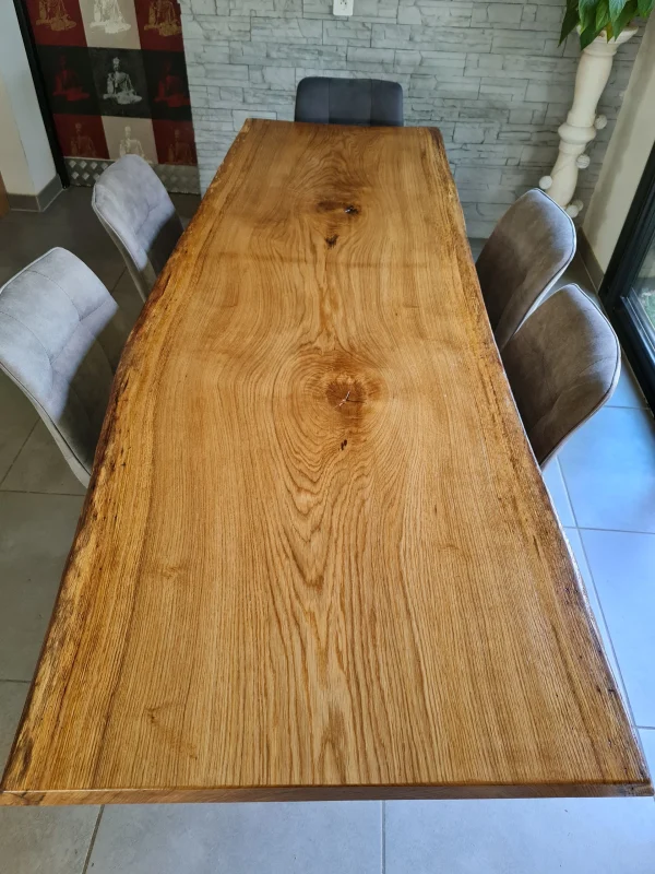 Table à manger en chêne massif 6 personnes – Image 2